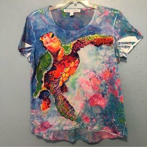 Leoma Lovegrove Sea Turtle Tee, size Large
